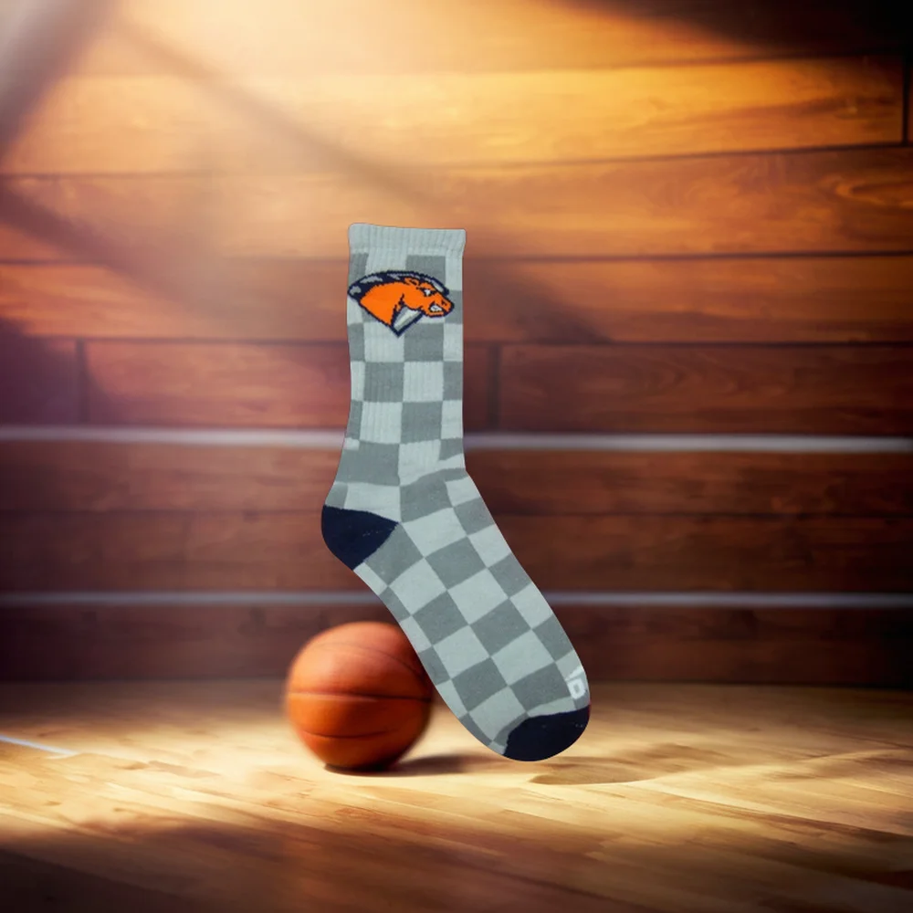 High Quality Custom Terry Sports Ankle Socks Long Striped Cotton Socks for Basketball Baseball Adult Boys Knitted Technique