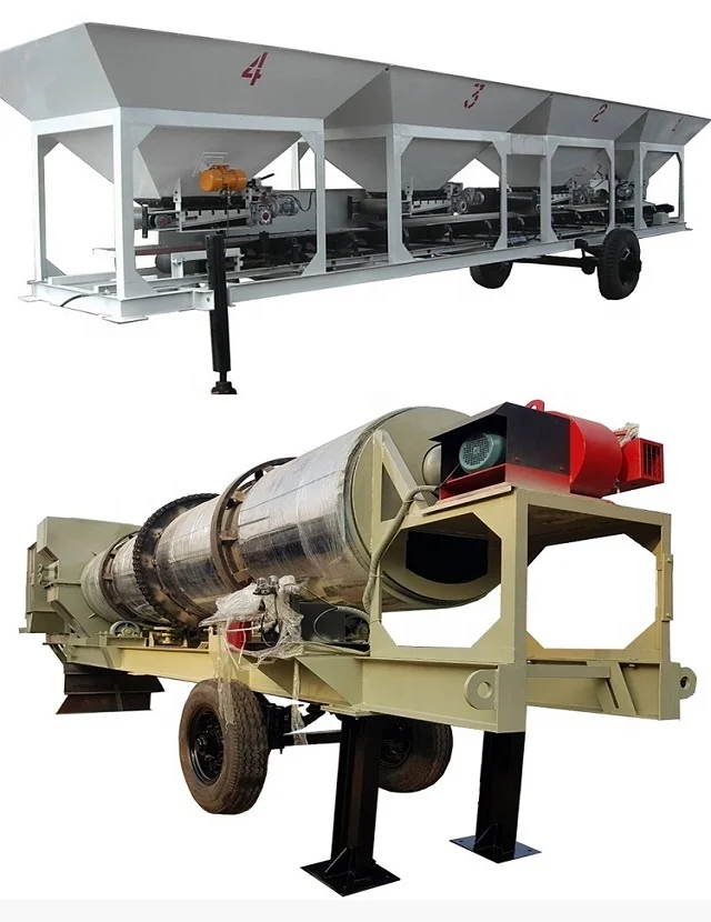 Automatic Continuous Drum Mix type Mobile Asphalt Plant of 90 tph capacity for Road Construction Projects