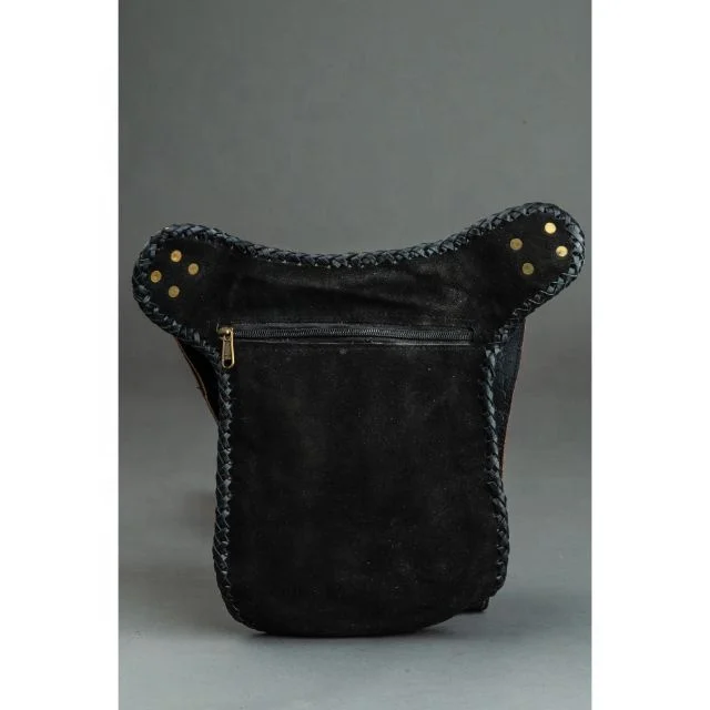 LW NEW style Waist Bags Unisex Leather Biker Bag Motorcycle Belts Hip Pocket Bum Bags