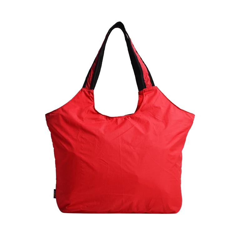 Rpet Tote Bag Large Capacity custom logo polyester gym bag shopping Bag with holder yoga mat handbag for women