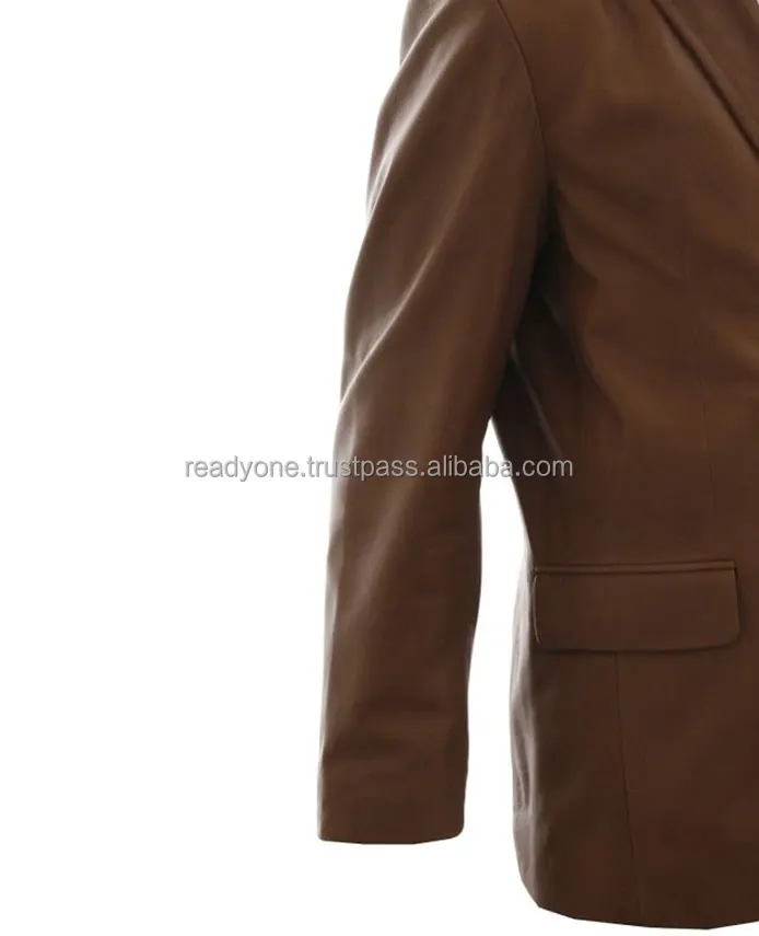 Мужские модные пальто в черном цвете из овечьей кожи Новое Поступление Превосходное качество мужчин овец кожаная куртка натуральной блейзер