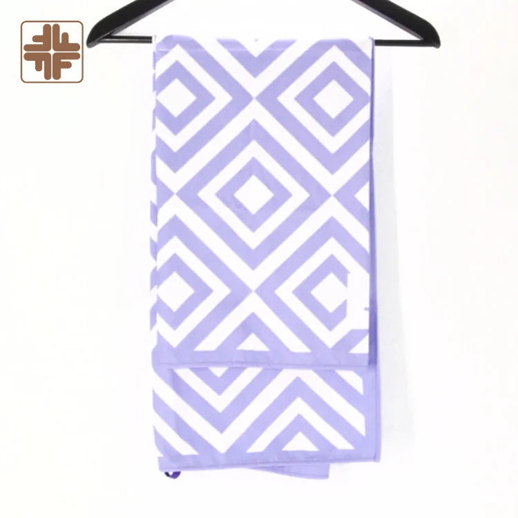 recycled micro fibre waffle custom digital print beach towel