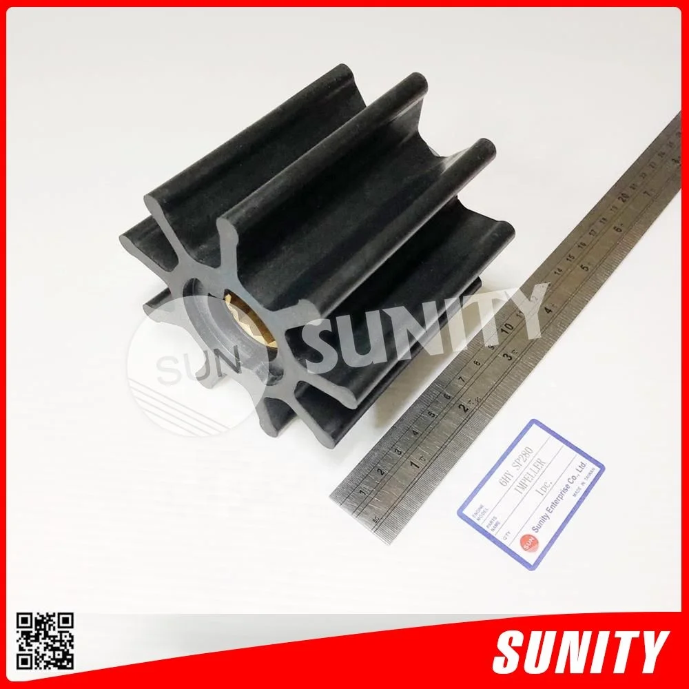 TAIWAN SUNITY high quality 6HY IMPELLER for yanmar SP280 marine engine part