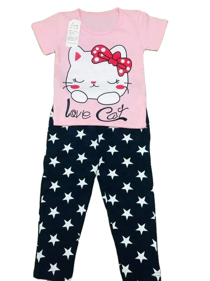 Fashion Kids Clothing Two Piece Sets Sunflower Baby Girls Cami Top with Wide Leg Pants Casual OEM Spandex Style Time Lead Fabric