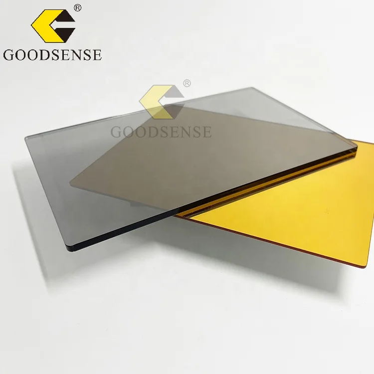 Goodsense See-through Mirror PMMA Lucite Transparent Advertisement Material Acrylic Hard Two Way Mirror Sheet Wholesale
