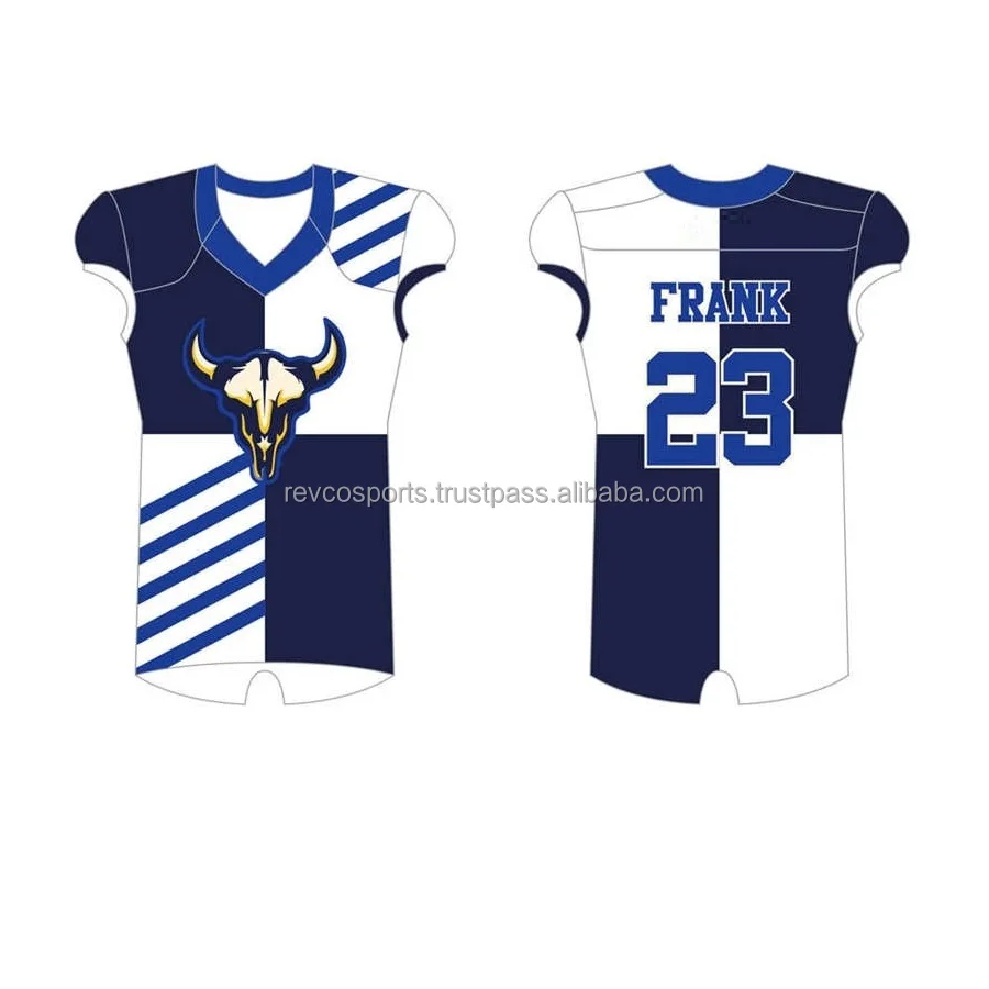 Custom team logo reversible American football jerseys sportswear high quality Sublimated American footbball jerseys