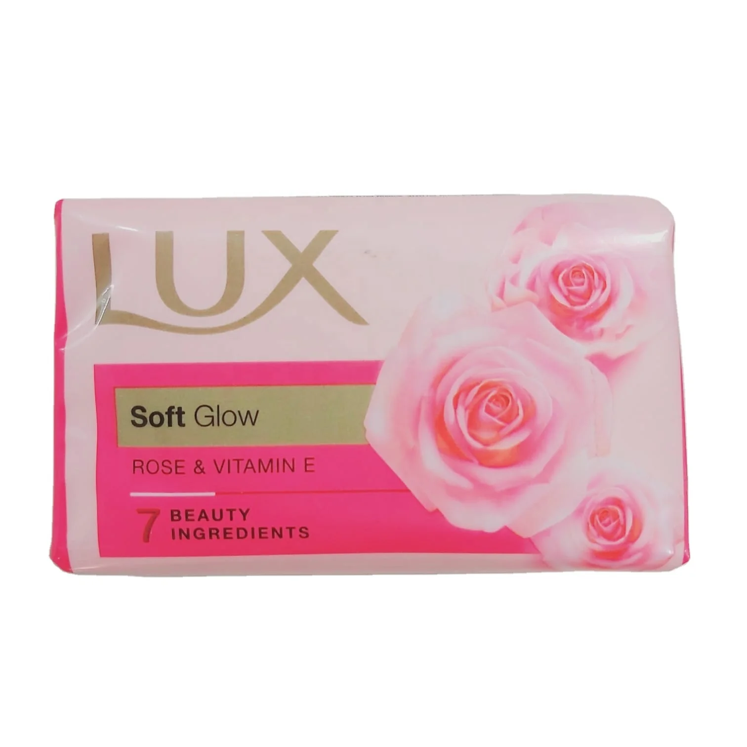 Bath Soap L U X Soft Glow Rose & Vitamin E For Glowing Skin Beauty Bathing Soap With Good Fragrance Family Pack
