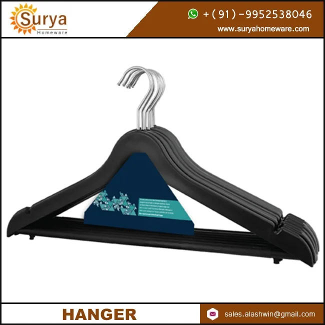 Hot Selling Wardrobe Multi Purpose Use for Clothing Hanging Plastic clothing Hangers for coat Wit Bulk Packing