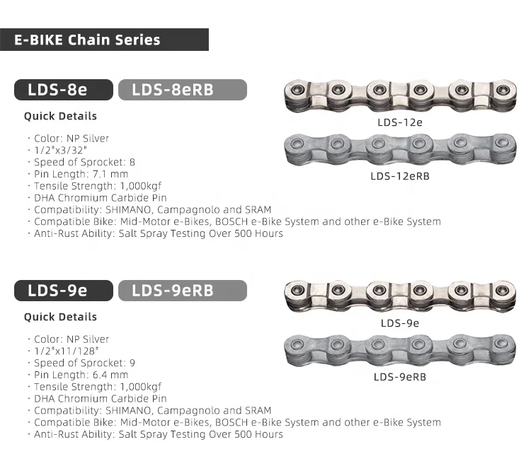 Bicycle Chains Bike Chains LANDON Single Speed 10 11 12 Speeds DHA SLA Silver Gold Electric Titanium Available Taiwan Made