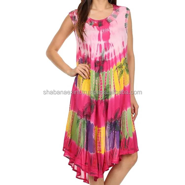 Direct Factory Summer Dress Beach Indian Manufacturer Long Beach Sleeveless Dress Maxi Cover Up for Women Umbrella Dress