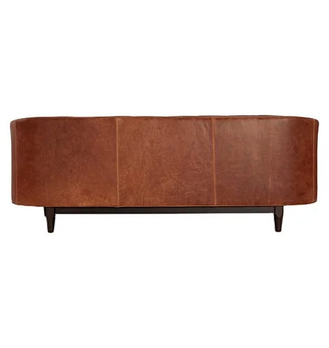 Simple Chesterfield design living room sofas Genuine Leather sofa cover With Solid Wood living room furniture for home decor Use