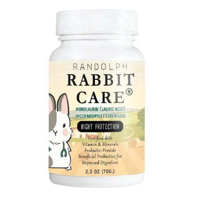 
Randolph Rabbit Care Lauric Acid Recovery Formula help to Treat for Kitten Rabbit and Small Animals Pet Product from Thailand 