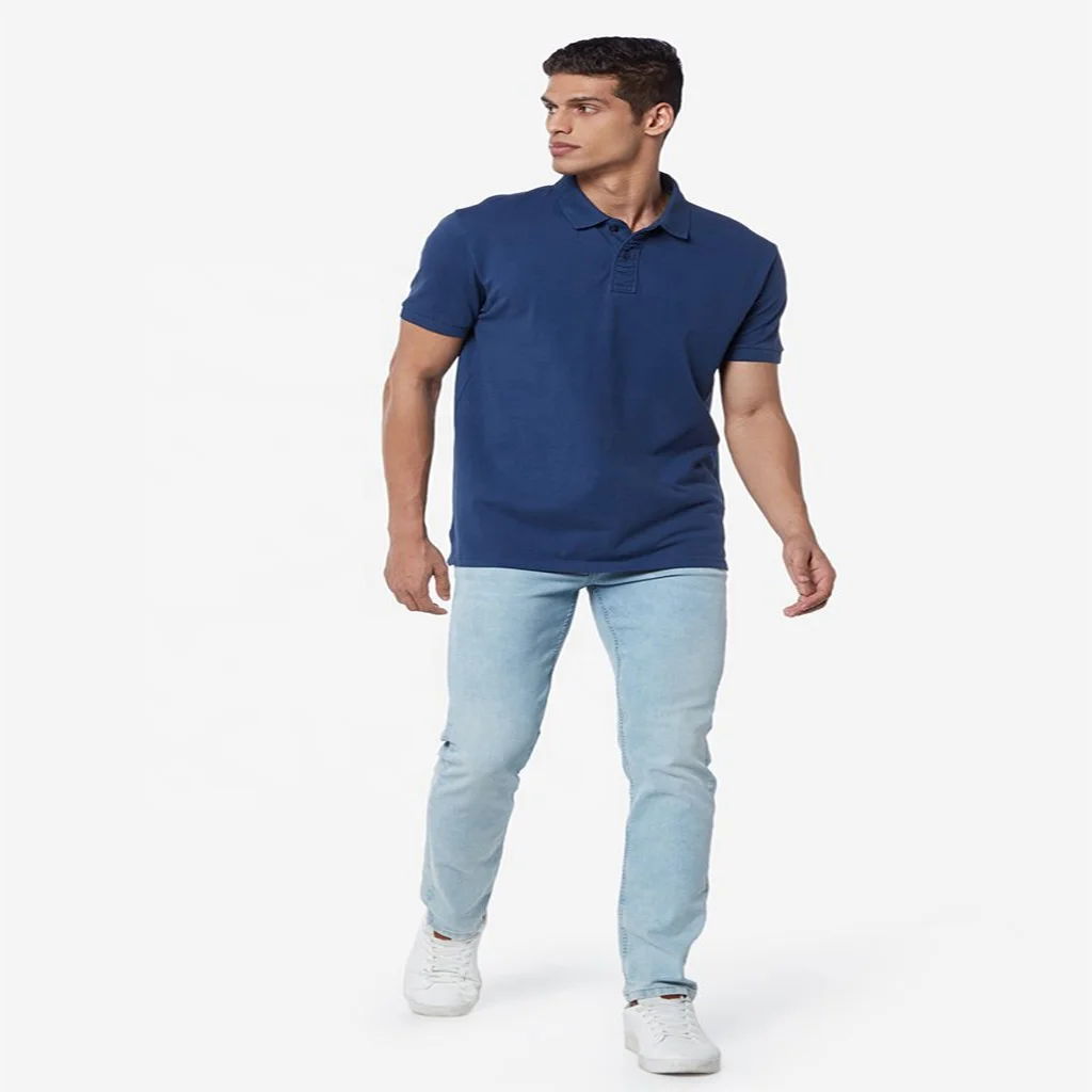 Custom clothing manufacturers wholesale slim fit polo shirt  cotton polo shirt for men