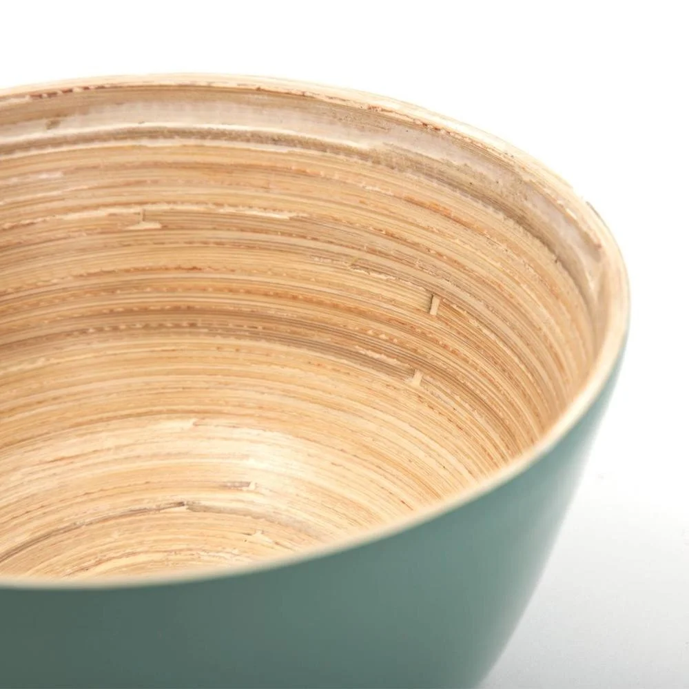 Natural living bamboo salad bowls traditional wholesales in Viet Nam lacquer bamboo salad bowl