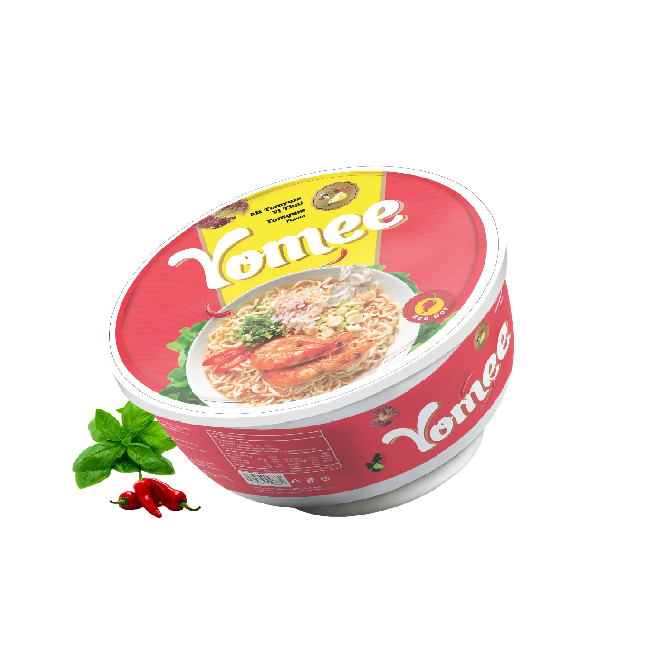 Wholesale Yomee Instant Noodles Cup- Tomyum flavour 60gr x 12 - Vietnamese Instant noodles