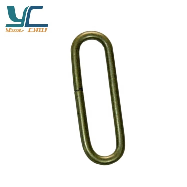 Brass seamless metal oval ring buckles for belt