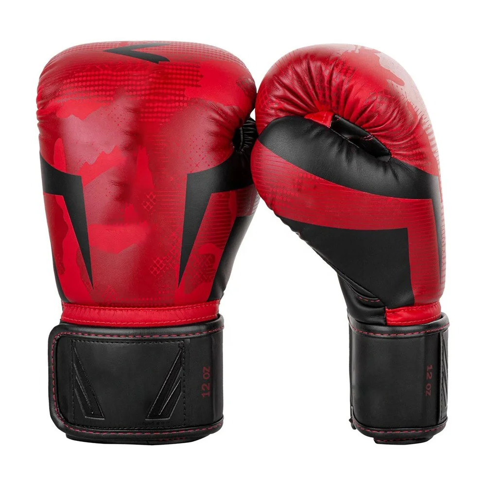 Boxing Training Gloves custom design leather red molding liner boxing gloves  top quality