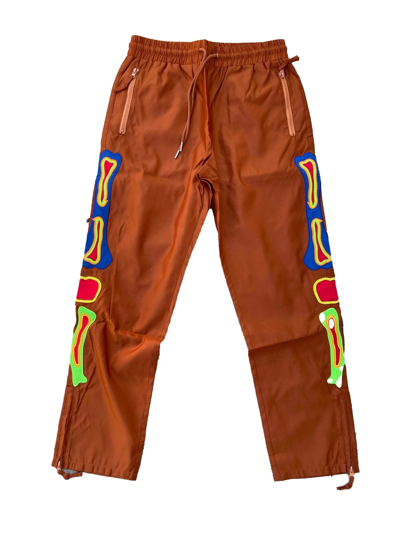 Oem Custom Mens Nylon Cargo Jogger Tactical Pants Windbreaker Custom Polyester Nylon Mens Printed Logo Jogger Custom Pants Men