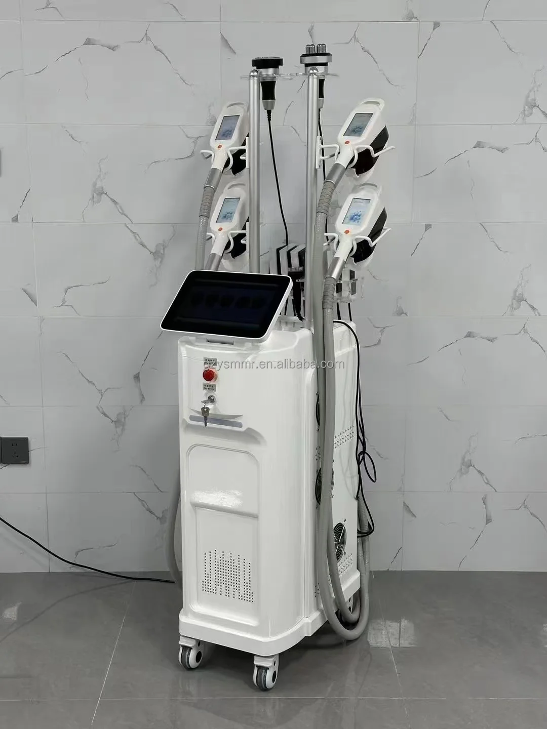Recent Four Handle 360 Freezer Slimming Instrument Standing Portable Soprano Ice 4 Wave Machine 1 Set Muscle Stimulator Machine