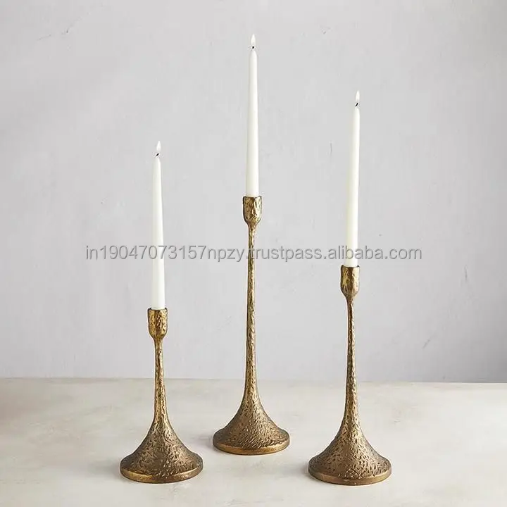 Farmhouse Metal Candle Stands for Pillar Candles Metal Vintage Style Decorative Candle Holder For Home & Christmas decor
