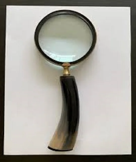 Direct Mfg Co. Buffalo Horn Рукоятка увеличительное стекло Коллекционная Портативная оптическая лупа для чтения настольного использования