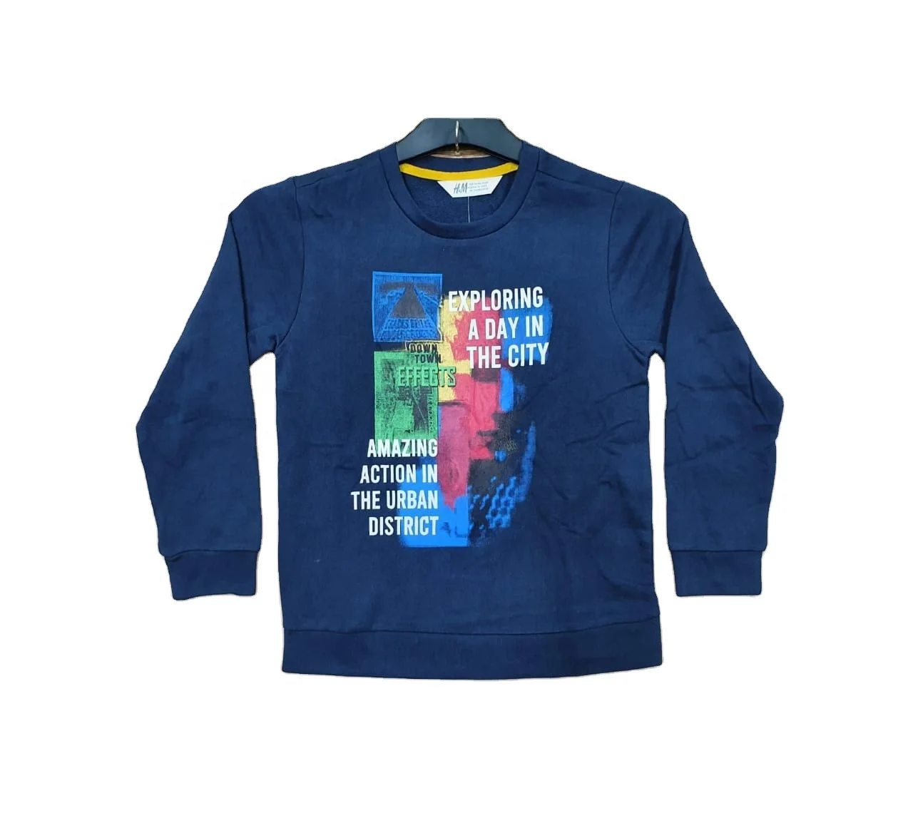 branded adult boys round neck sweet shirt(ready stock)