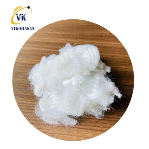 Best supplier of Vikohasan fiber factory 7D -15D Solid Dry Raw White Recycled Fiber 6D/15D SD RW low price good for geotextile
