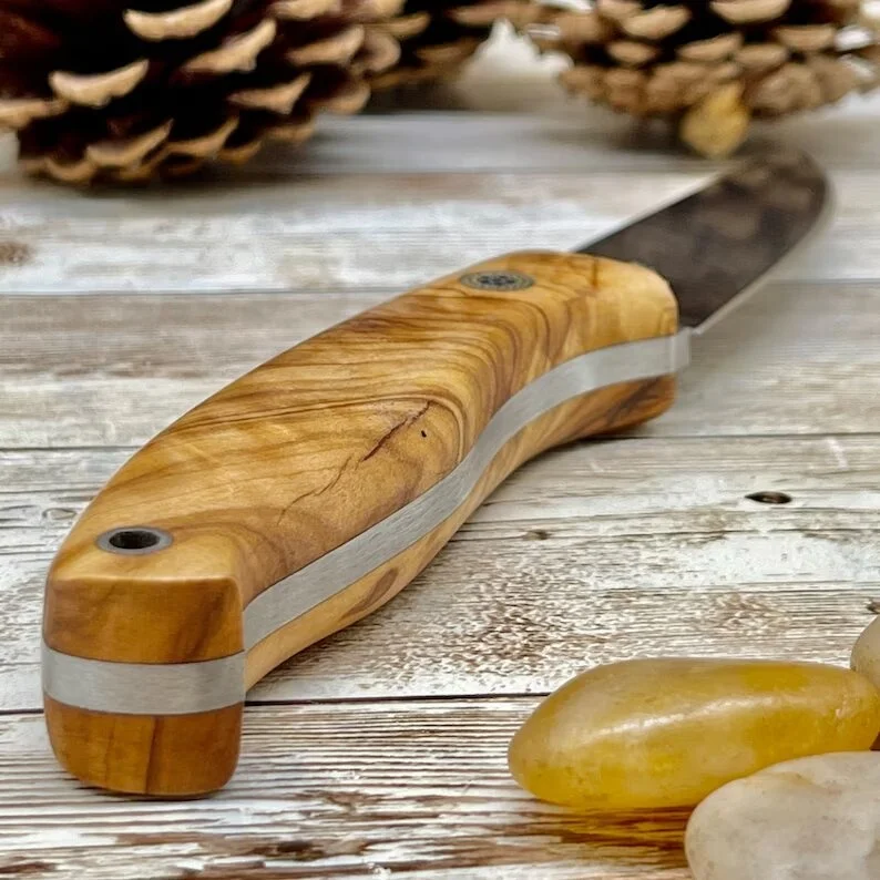 Top Quality  Custom Handmade Kitchen Knife D2  Steel  High Quality  Kitchen Chef Knife Vegetable Cutting Knife  With Cover