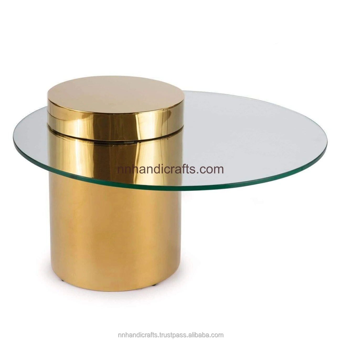 Горячая Распродажа новейший дизайн стальной железный металлический золотой белый черный с порошковым покрытием Круглый дизайнерский кофейный столик принтом журнальные столики бар