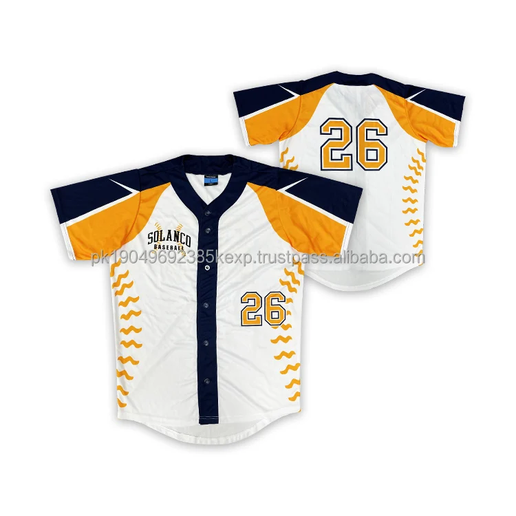 Высококачественный изготовленный на заказ сублимационный Софтбол/бейсбольный трикотаж вышитый полосатый дизайн полиэстер спортивный комплект с печатными методами