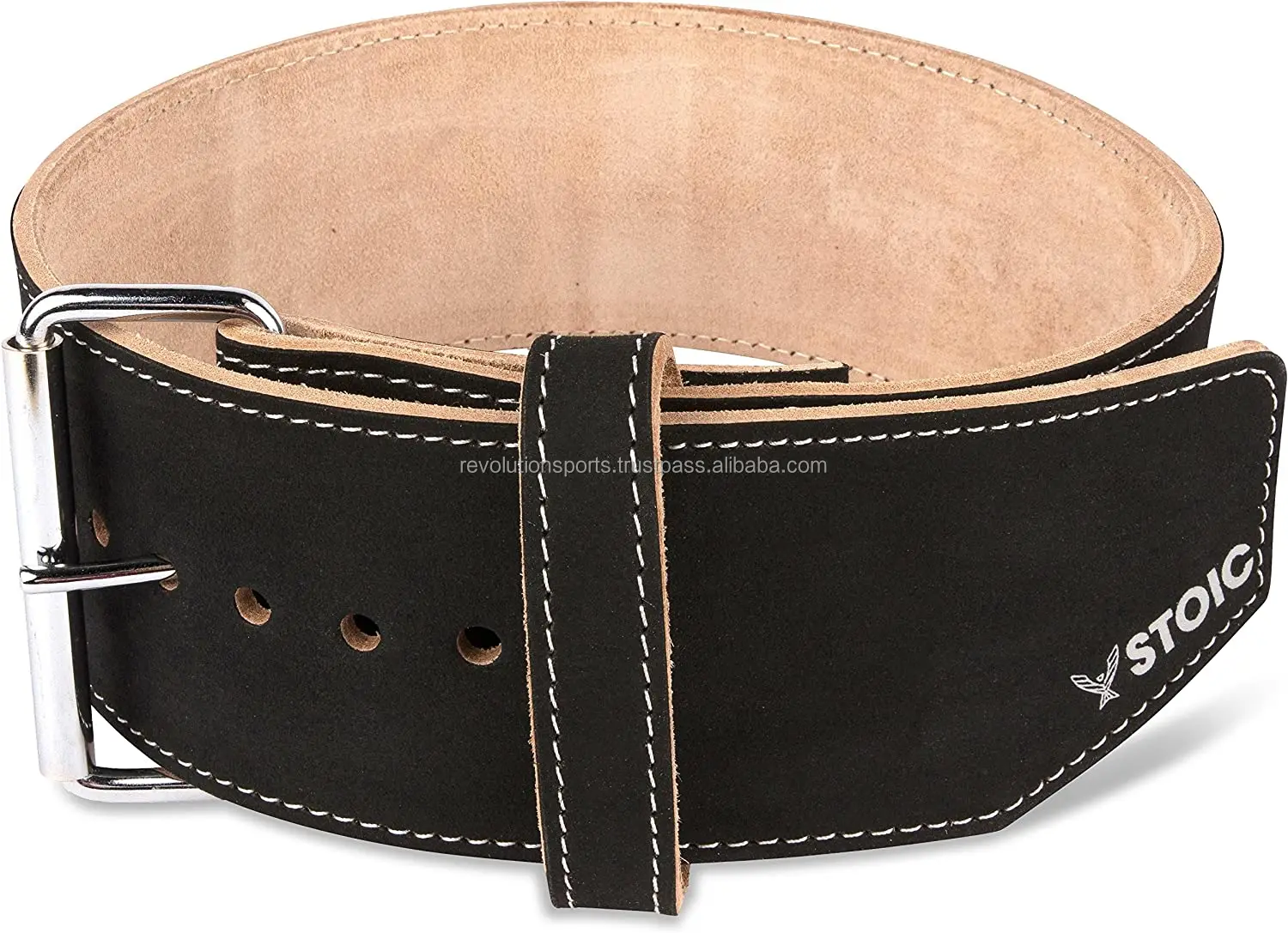 Powerlifting Belt/Weight Lifting Belt - 4 Inches Wide - No Taper for Maximum Support & Protection