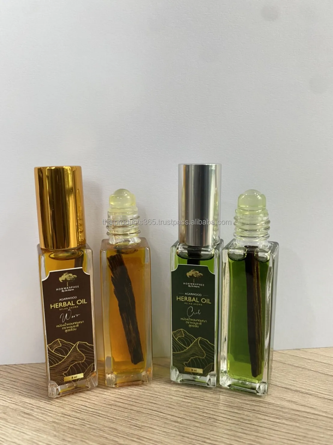 HORMRAPHEE Agarwood Herbal Aroma Balm Oil High Grade From Thailand 8ml