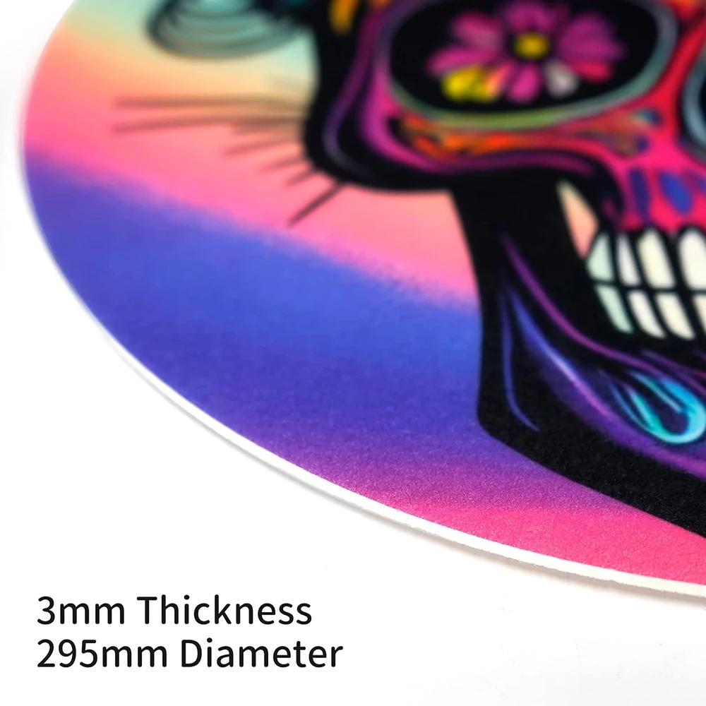 Upin custom sublimation felt phono vinyl music record slip player platter mat for turntable