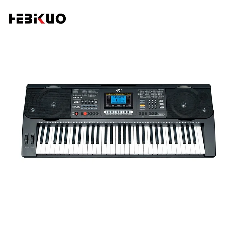 Wholesale LCD Display Screen Price Electronic Organ Portable 61Keys Electrical Keyboard from Singapore
