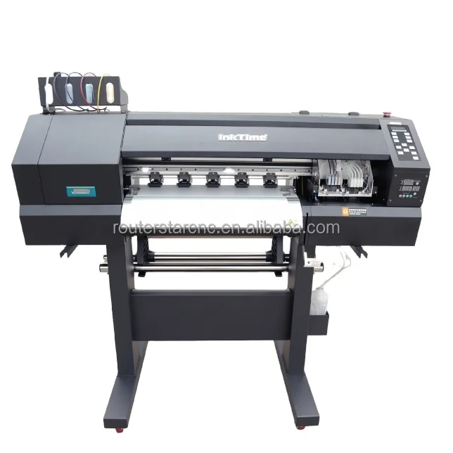 Printing 60cm EPSON I3200 DTF clothes printer with hear PET powder shaking machine printing for T shirt
