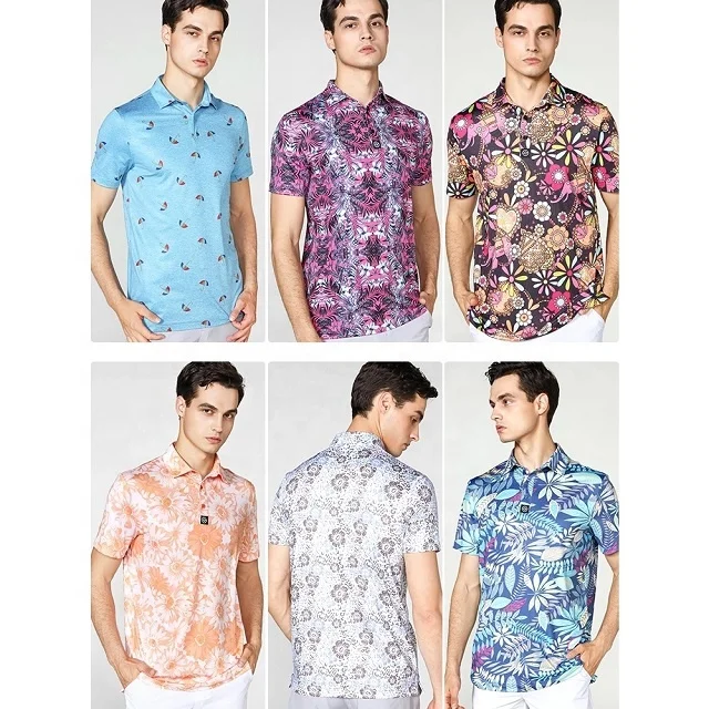2021 training wear Golf polo graphic New Design Man Polo T Shirt Sublimated Polo Shirt Sublimation Golf Shirt Custom