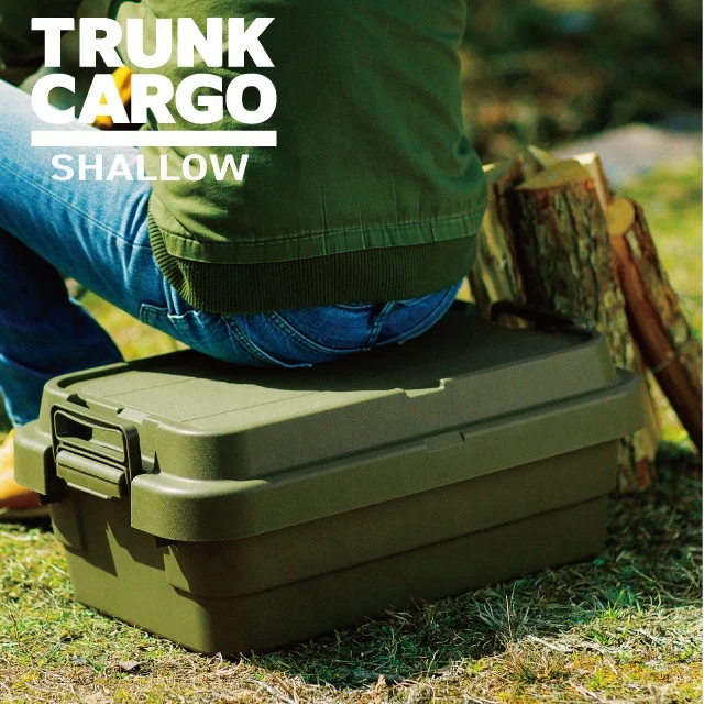 Hot-selling and Reliable garage stacking storage box shallow for outdoor , with lock handles