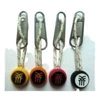New Design Eco-friendly Silicone Rubber with Cord and Metal Zip Puller