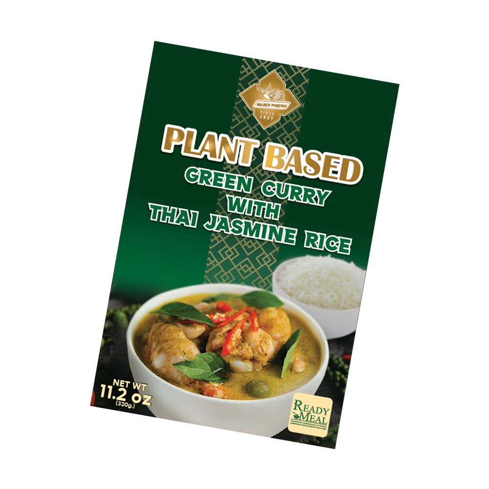 Hot Seller from Thailand High Quality - Plant Based Green Curry with Thai Jasmine Rice Good Food Ready to Eat Meals