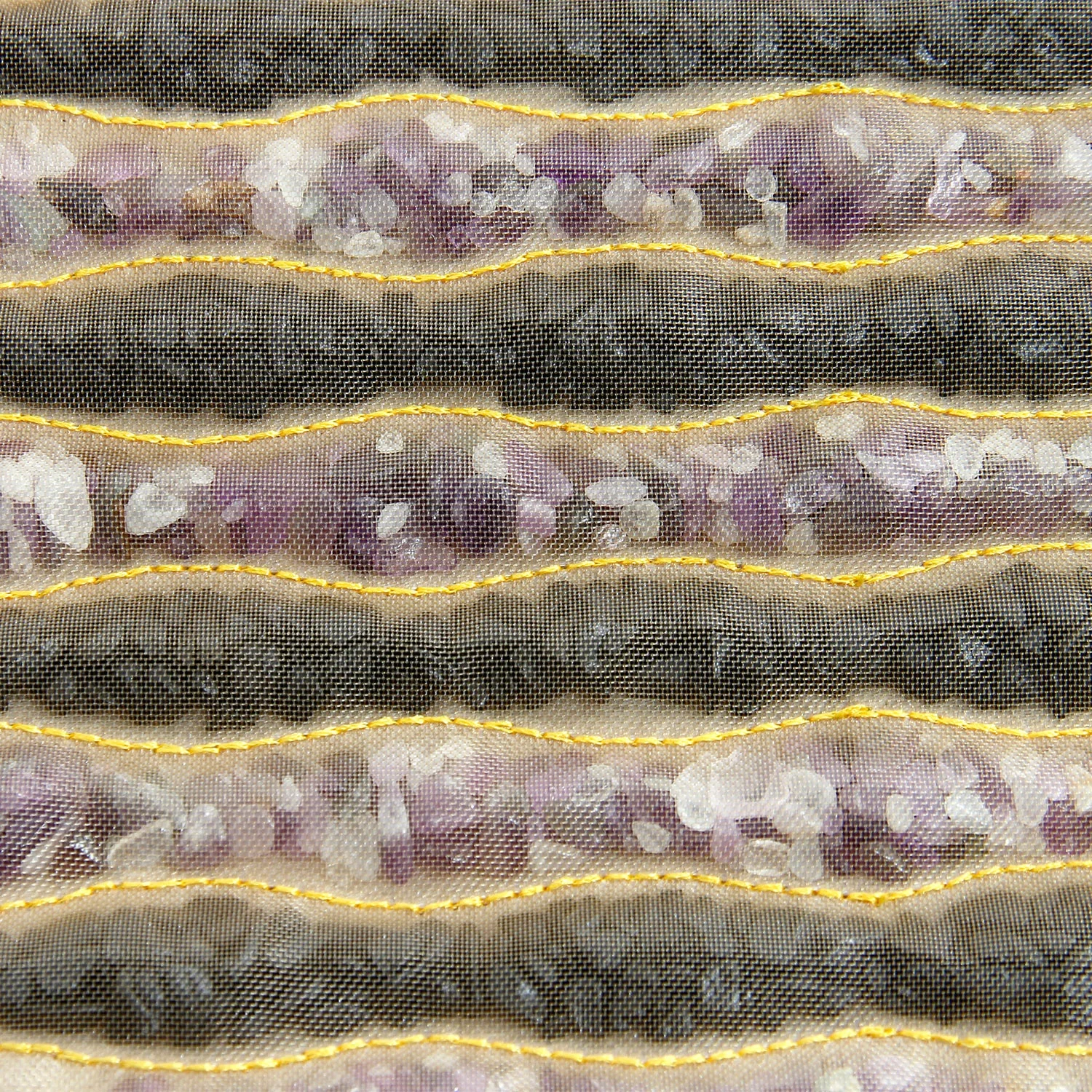 Far Infrared Heating natural amethyst knee pad Massage heating Crystal Tourmaline stone mat Factory Wholesale Infrared Rays Mat