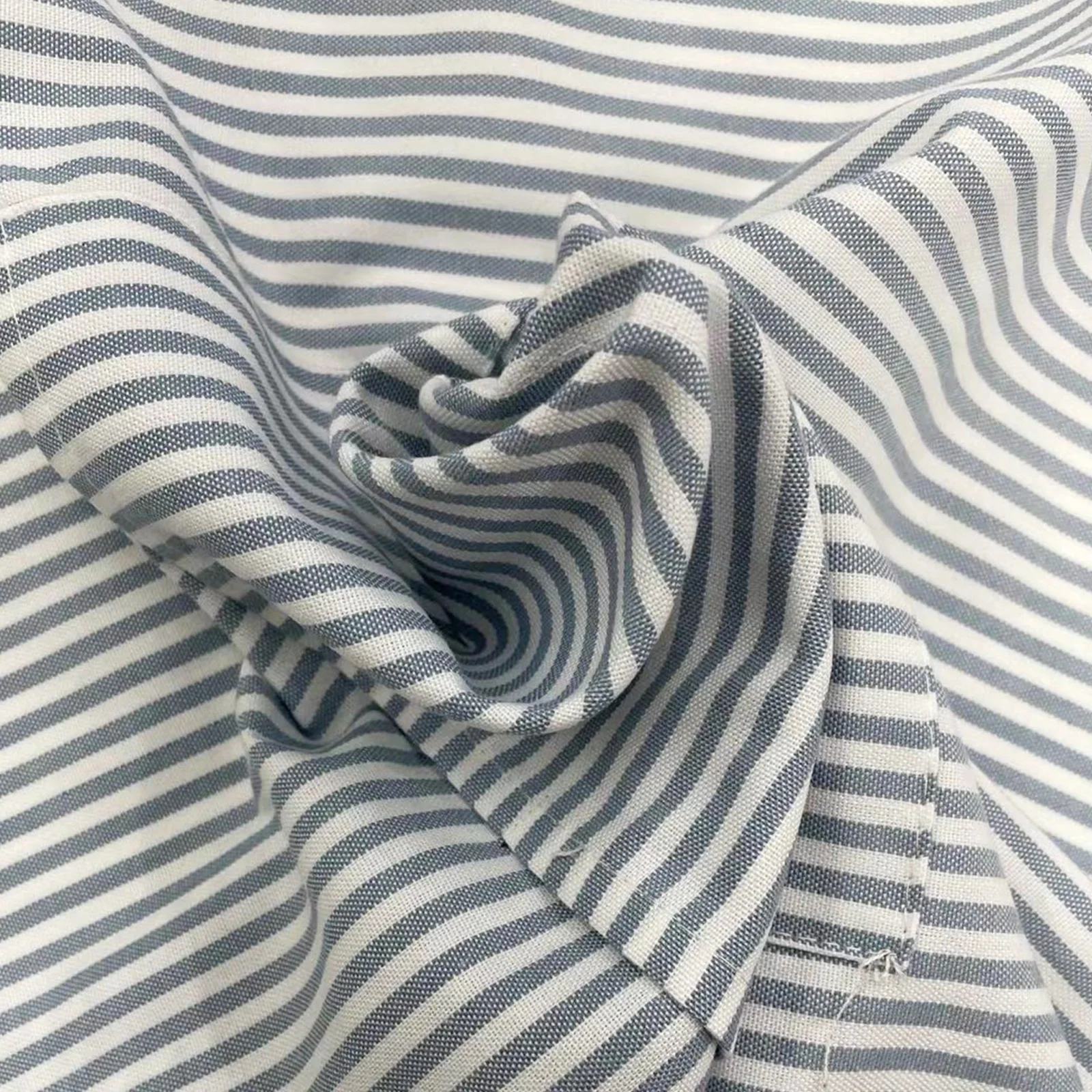 French blue elegant check stripe plain pattern style 100% Polyester apron