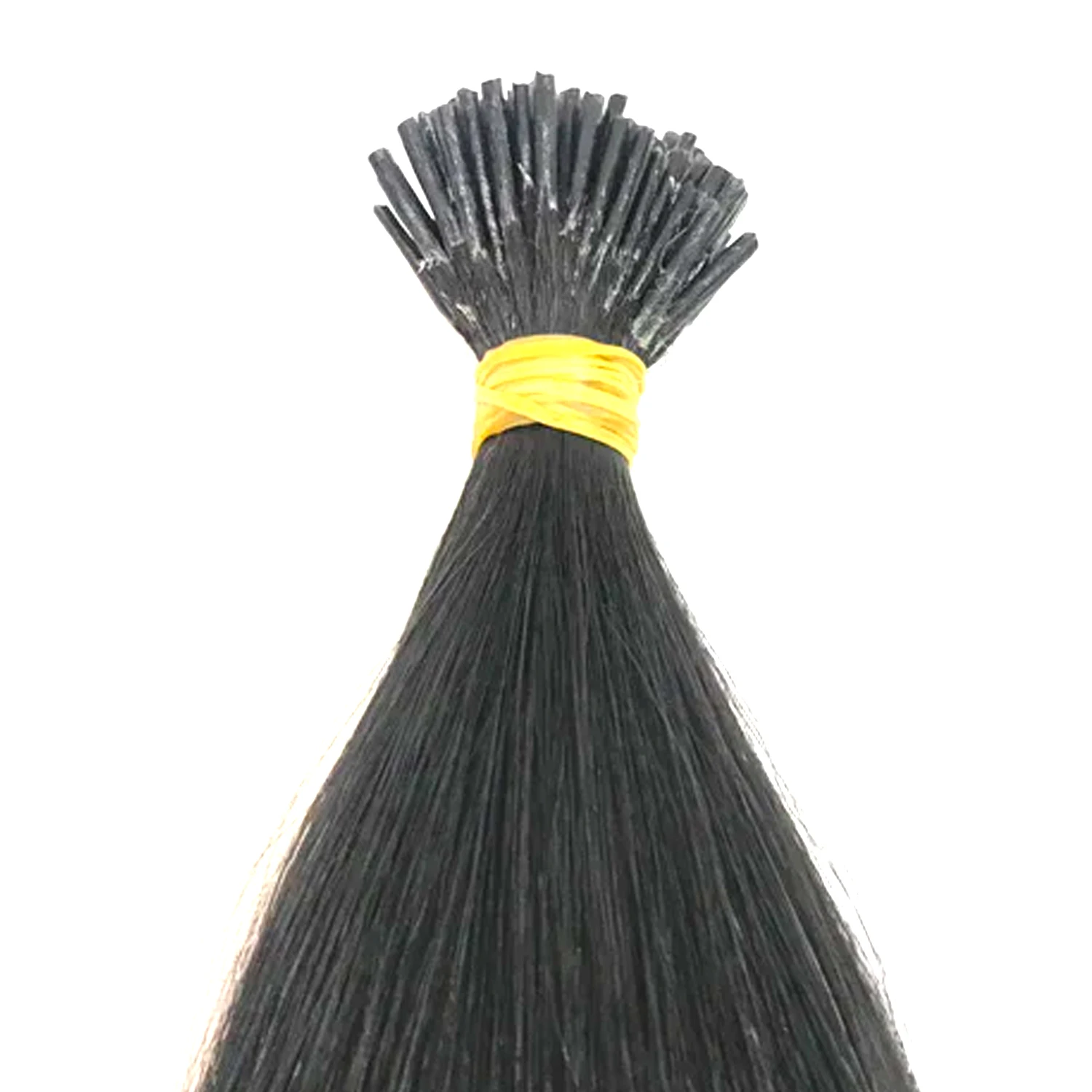 Best quality virgin quality wavy texture natural remy human hair i tip hair extension cuticle aligned human hair