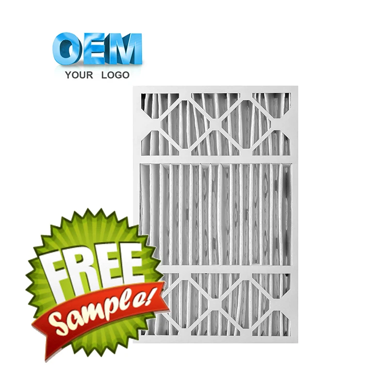 OEM Primary and intermediate effects 18x18x1Cardboard bulk furnace filter Available In MERVs 8 10 11 12 Pleated air panel filter