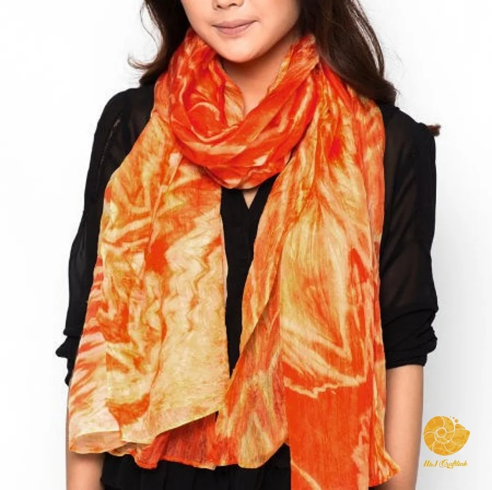 2021 Vietnam Silk Scarf - Bohemian Style - OEM, ODM - Small Orders Accepted - 100% Pure Silk Shibori Tye Dye Scarf