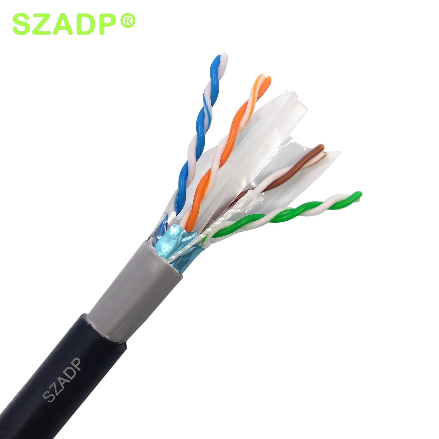 Наружный кабель ADP OEM Pass Fluk8000 Cat 6A U/FTP 23AWG голый медный F/UTP CAT6A сетевой CAT6