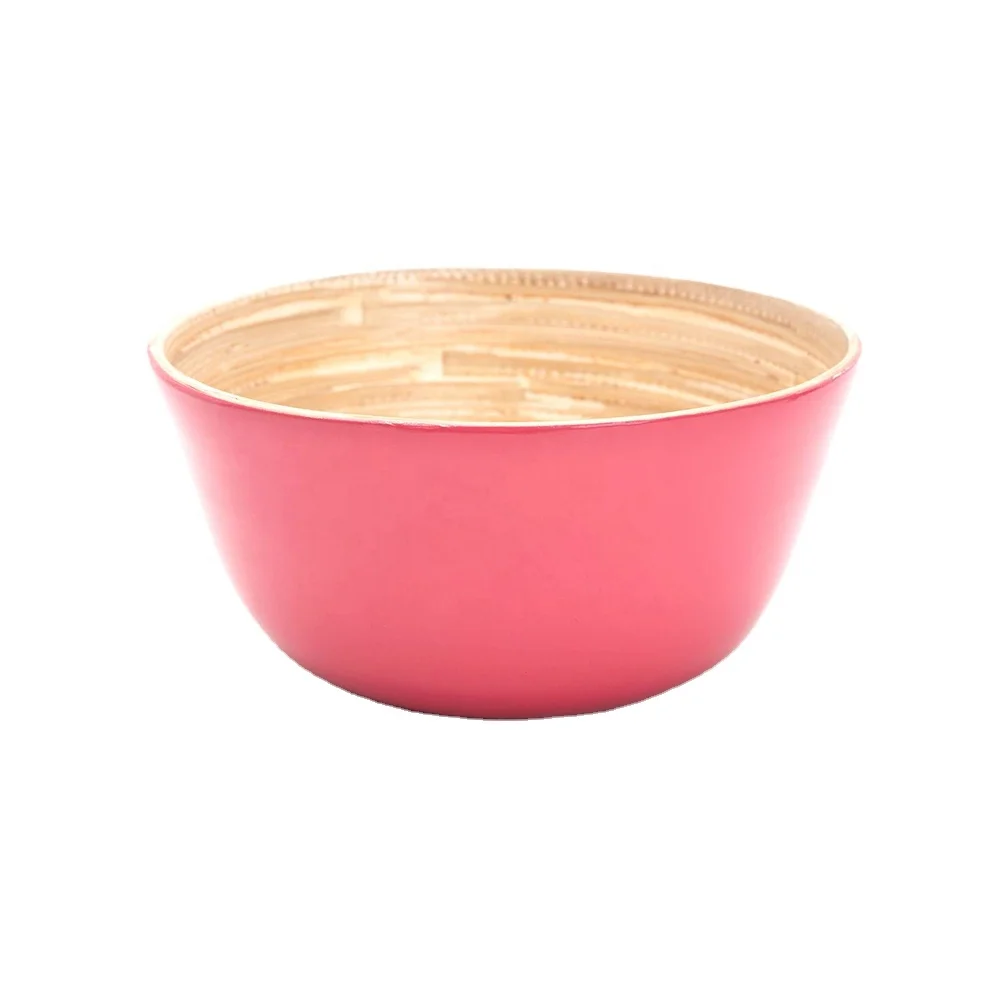 Best selling products 2021 in europe handmade bamboo fruit bowl tableware