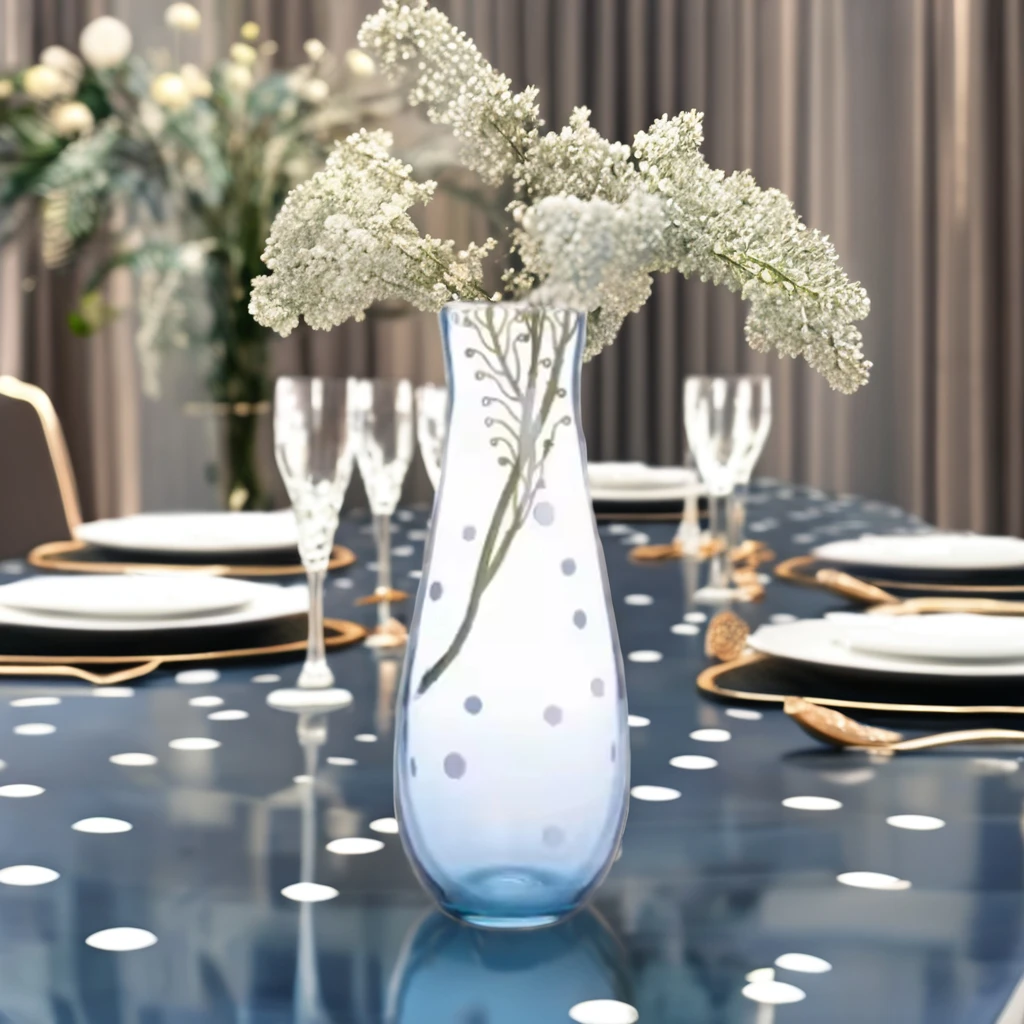 Unique Hand Blown Abstract Pattern Murano Glass Vase