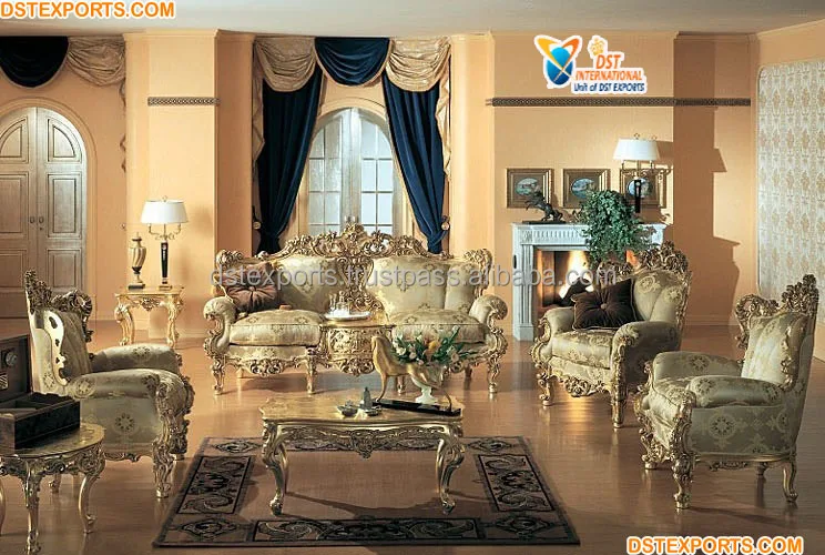Italian White Finish Drawing Room Furniture Classic Look Hand Carved Livingroom Furniture Buy Solid Wood Sofa Set For Home