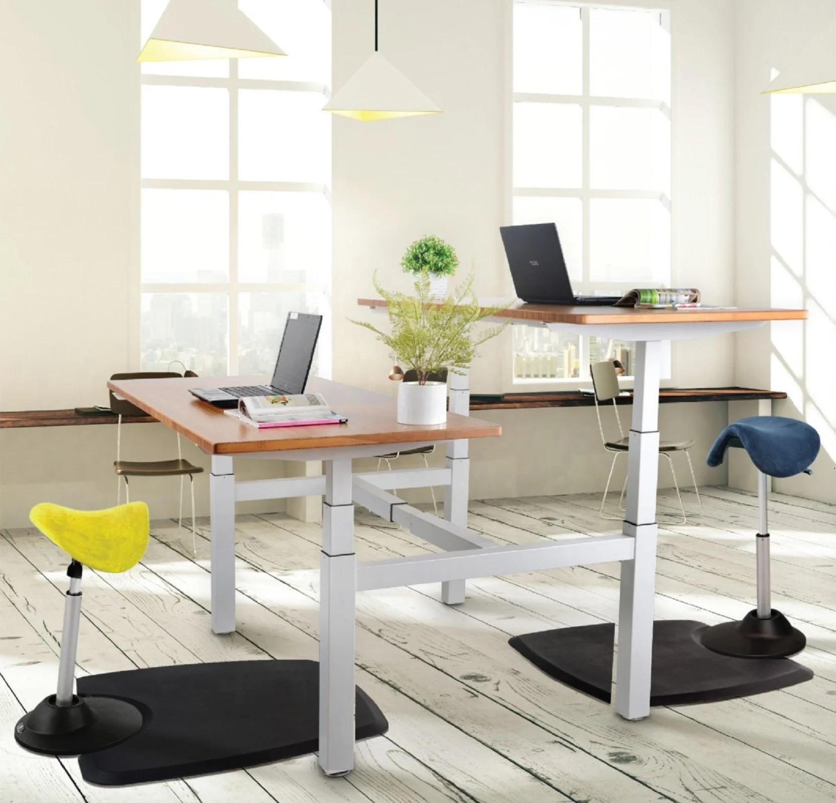 Taiwan factory supply saddle stool height adjustable sit stand stool work stool