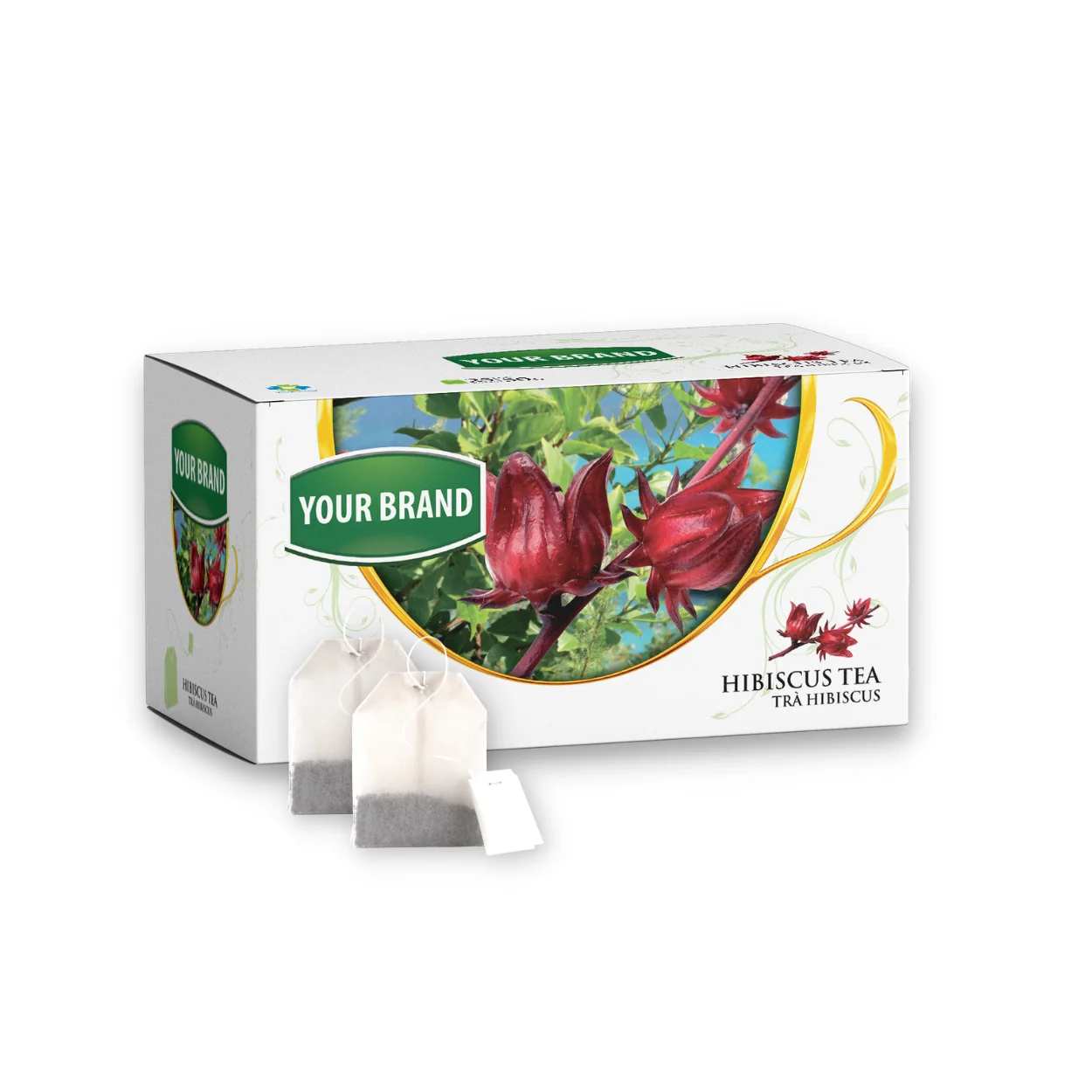 Bulk Wholesale Hibiscus Black Tea Bag Custom Design Tea Filter Bag Double Chamber Bag Tea Supplier